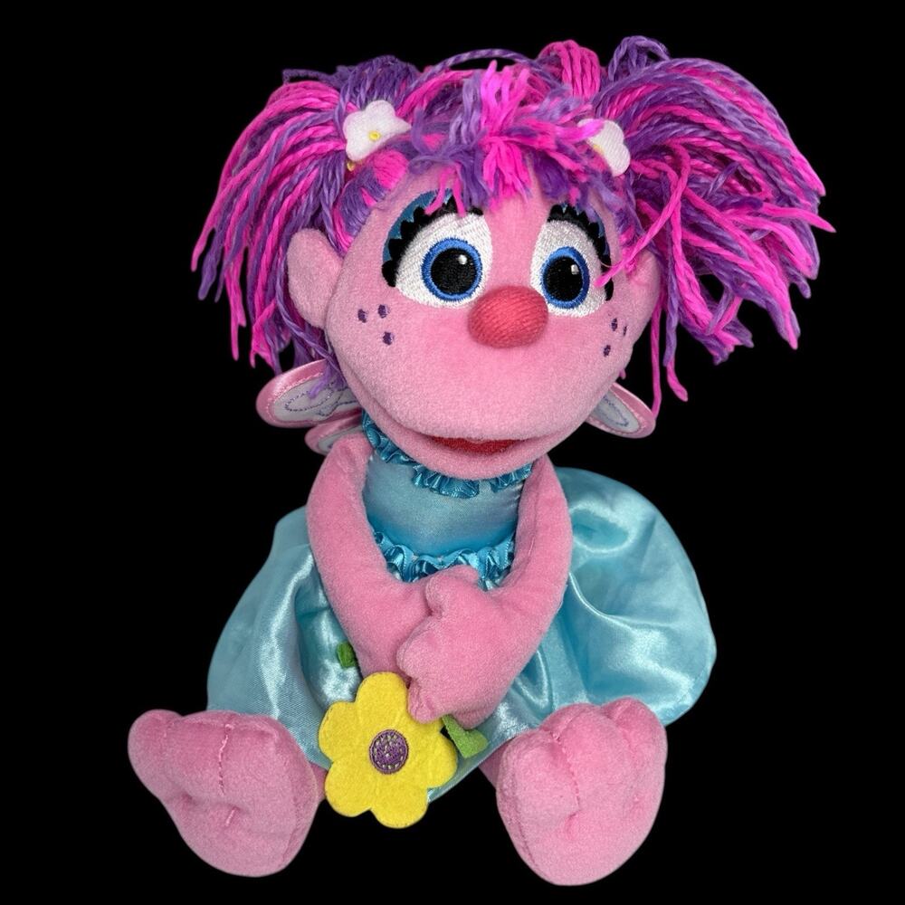 Abby Cadabby Fairy Plush Gund Sesame Street 2016 Pink Blue Doll Toy